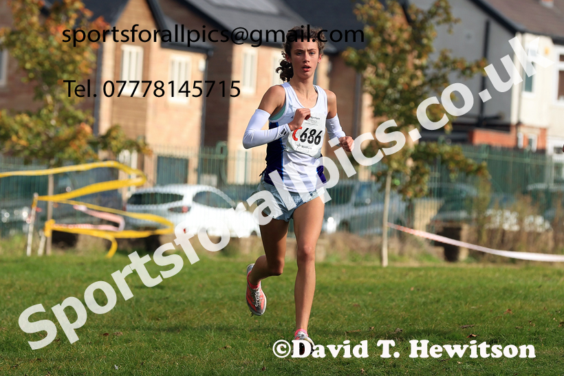 Girls Under-16s 2026 Northern Cross Country Relays, Graves Park, Sheffield. Photo: David T. Hewitson/Sports for All Pics
